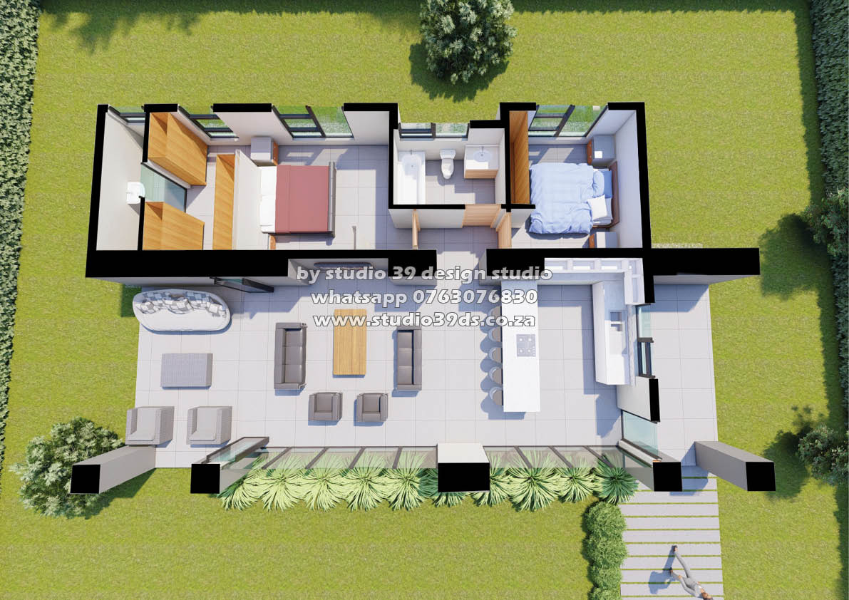 C222110020 - Contemporary House Plan - 116sqm