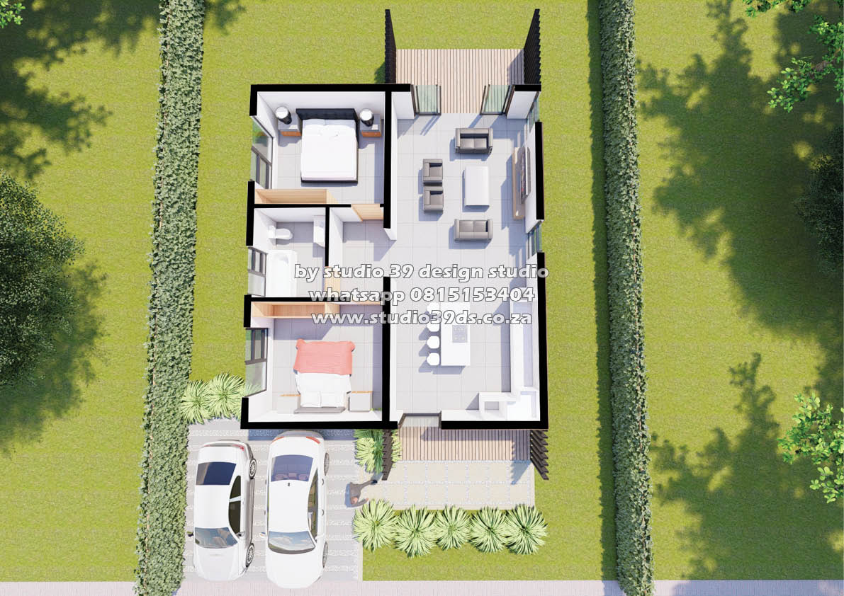 MS221000000 - Modern House Plan - 98sqm