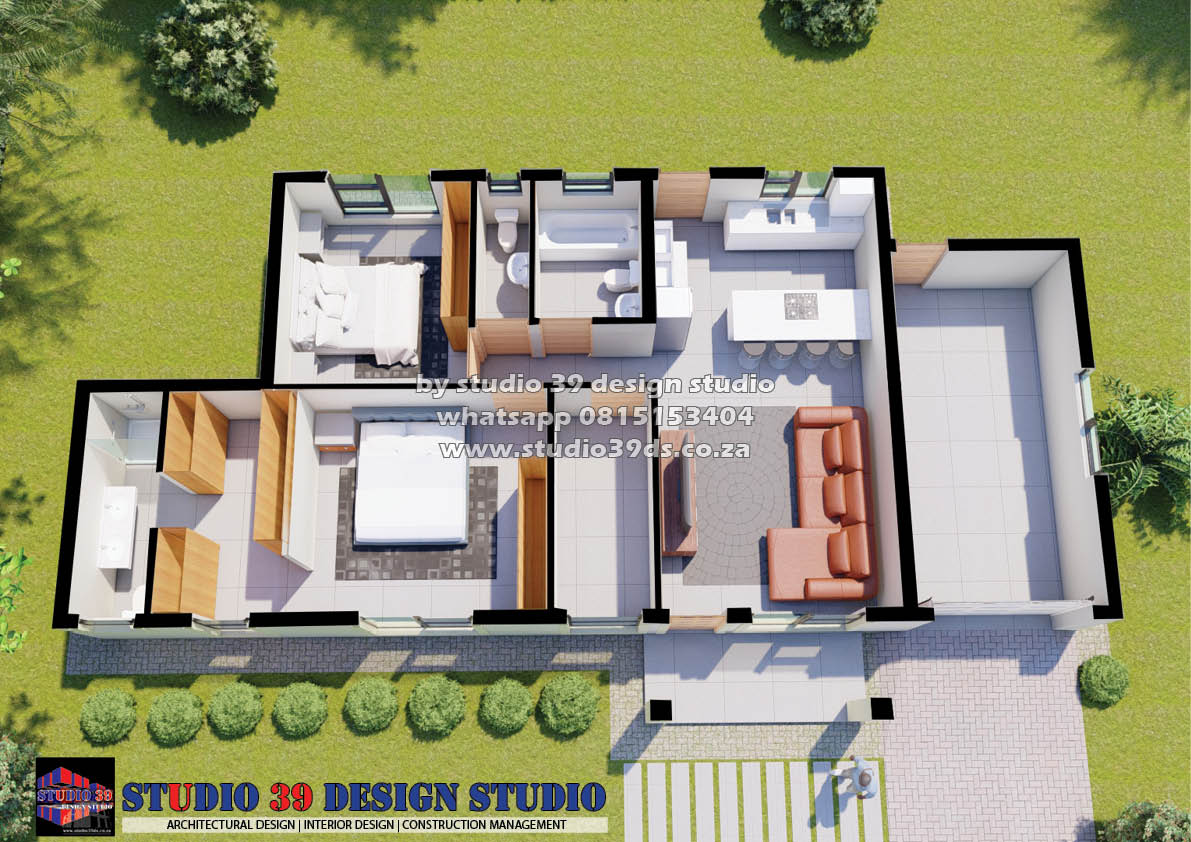 T222111011 - Traditional House Plan - 121sqm